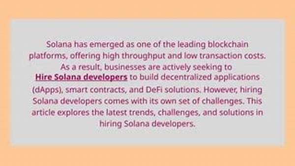 Solana High Throughput Solutions